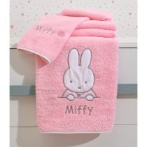 Σετ πετσέτες μωρού 2 τμχ Miffy σχέδιο 67 ροζ bamboo